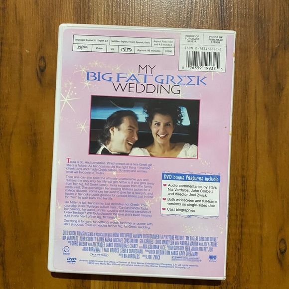 My Big Fat Greek Wedding Movie DVD ๐ - Picture 4 of 14